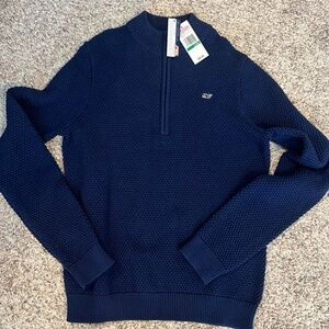 NEW Vineyard Vines Boys Navy Pull Over Sweater